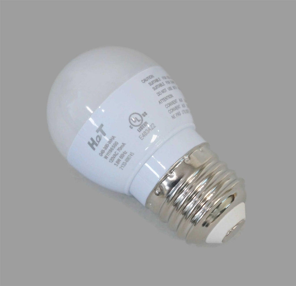 Refrigerator Light Bulb replaces Whirlpool W11338583, W11043014, 850166